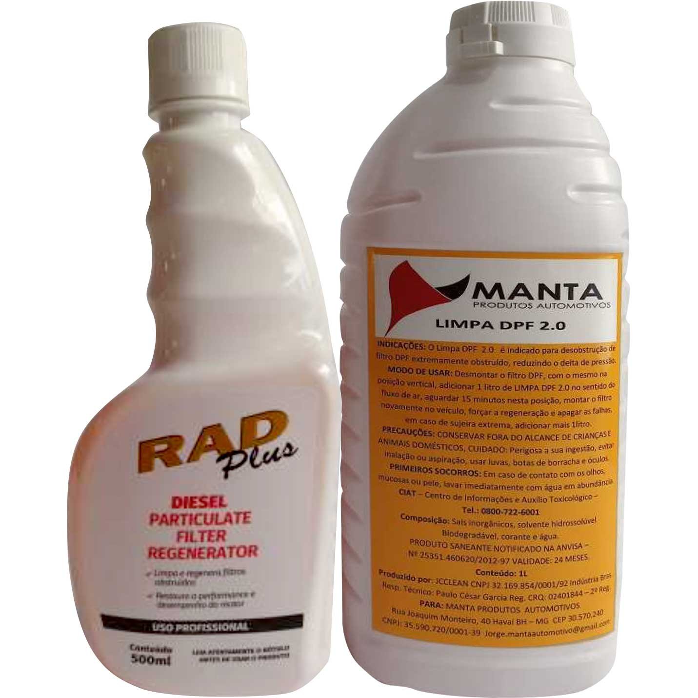 KIT LIMPA DPF 2.0 - RAD PLUS 500ml